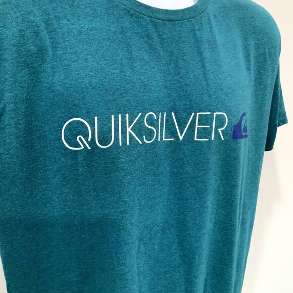 Men's Quicksilver T-shirt Green/Teal Size Large - Picture 2 of 6